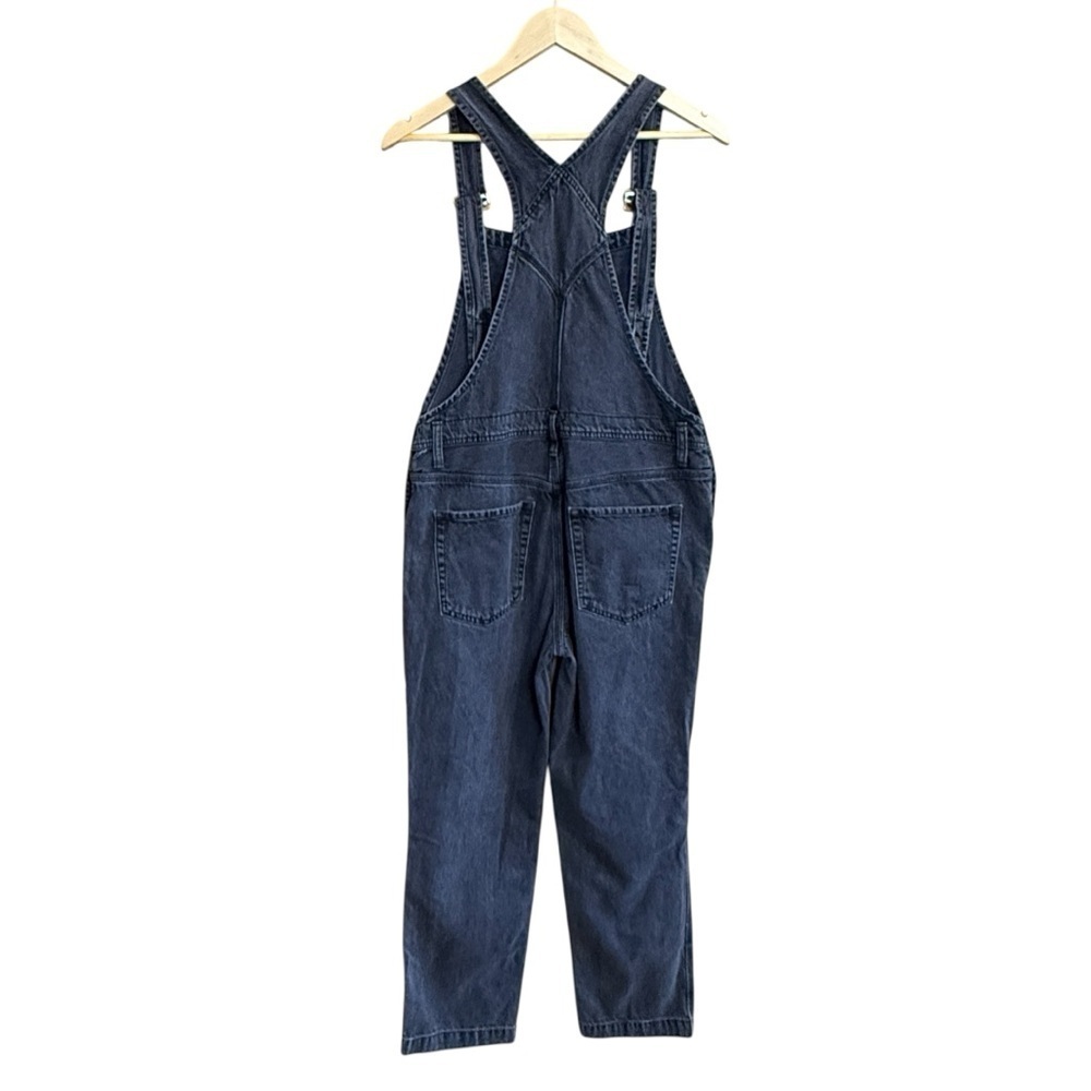We The Free Black / Gray Denim Bib Overalls Size 27 #2250 - Picture 6 of 8